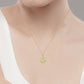 10k Yellow Gold Vintage Style Blue Topaz and Diamond Pendant Necklace