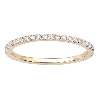 10k Yellow Gold Pave Eternity Diamond Wedding Band (1/2 cttw, H-I Color, I1-I2 Clarity)