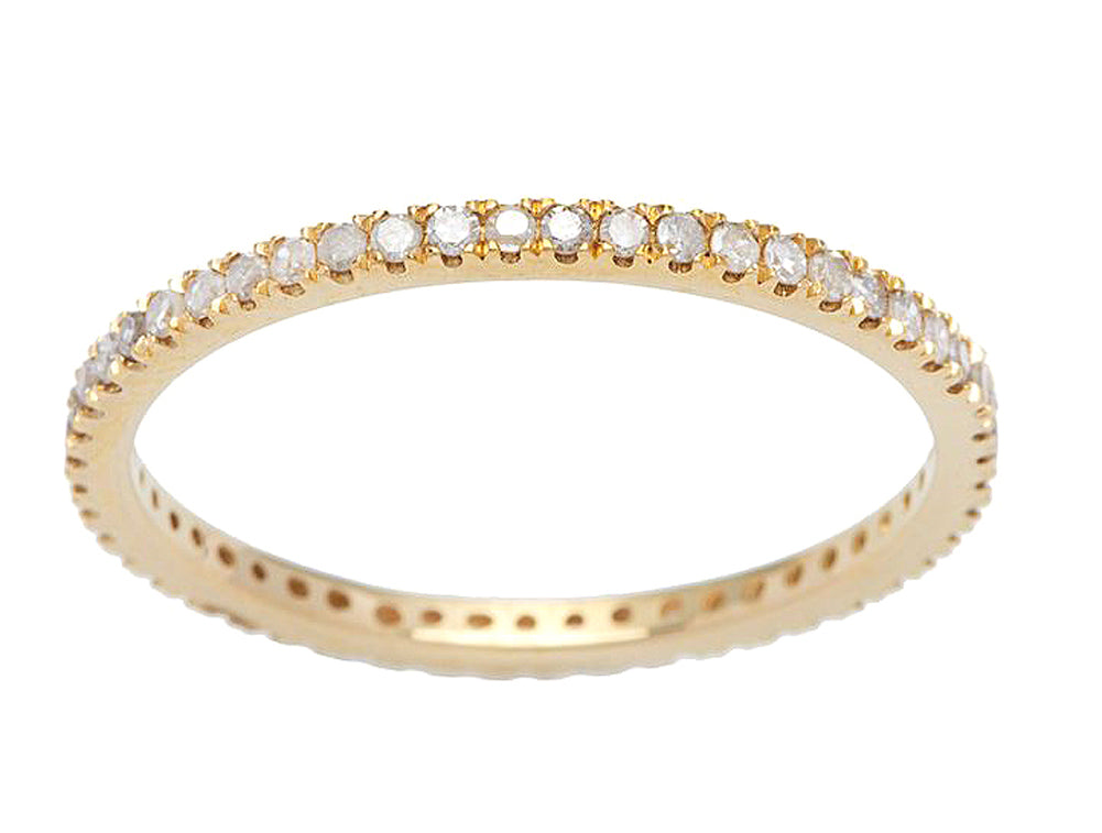 10k Yellow Gold Eternity Diamond Wedding Band (1/3 cttw, H-I Color, I1-I2 Clarity)