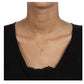 10k White Gold 1/10ct Diamond Anchor Necklace