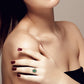 10k Yellow Gold Vintage Style Genuine Oval Emerald Split Shank Ring