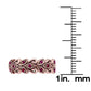 10k Rose Gold Genuine Ruby Scroll Anniversary Ring