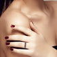 10k Rose Gold Genuine Ruby Scroll Anniversary Ring