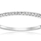 10k White Gold Thin Diamond Wedding Band (1/7 cttw, H-I Color, I1-I2 Clarity)
