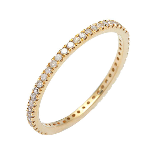 10k Yellow Gold Eternity Diamond Wedding Band (1/3 cttw, H-I Color, I1-I2 Clarity)