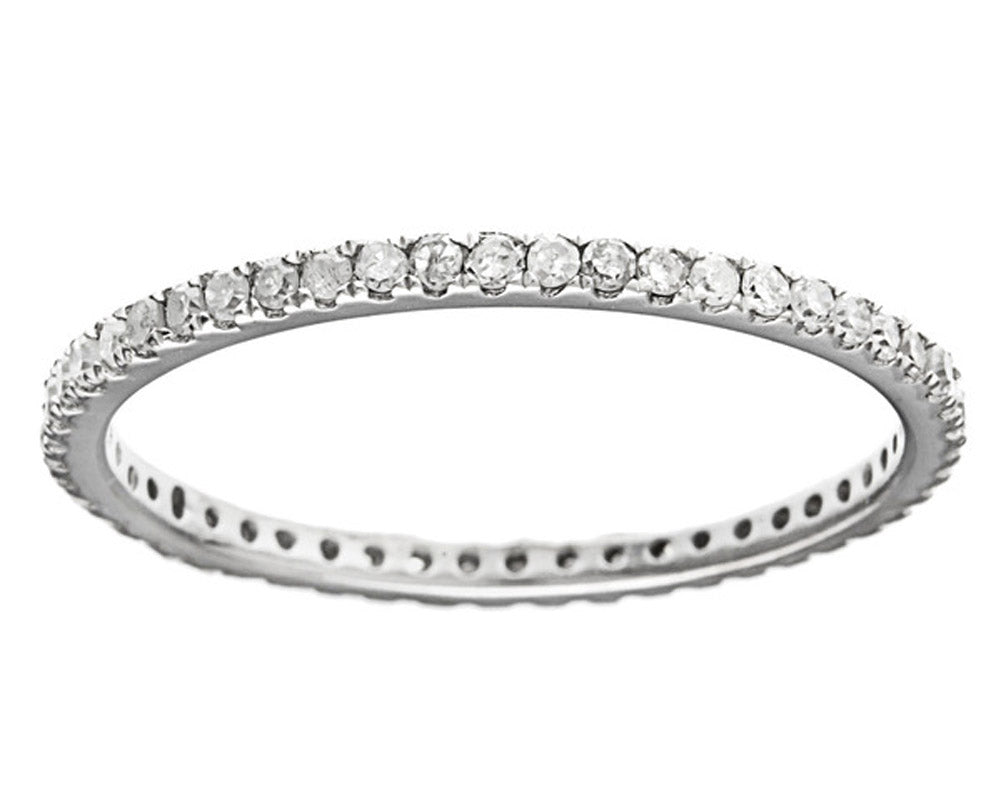 10k White Gold Eternity Diamond Wedding Band (1/3 cttw, H-I Color, I1-I2 Clarity)