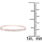 10k Rose Gold Thin Diamond Wedding Band (1/7 cttw, H-I Color, I1-I2 Clarity)