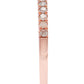 10k Rose Gold Stackable Diamond Wedding Band (1/6 cttw, H-I Color, I1-I2 Clarity)