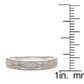 10k White Gold Milgrain Diamond Wedding Anniversary Band (1/5 cttw, H-I, I1-I2)