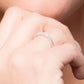 10k White Gold Vintage-Style Engraved Diamond Wedding Band (1/5 cttw, H-I, I1-I2)